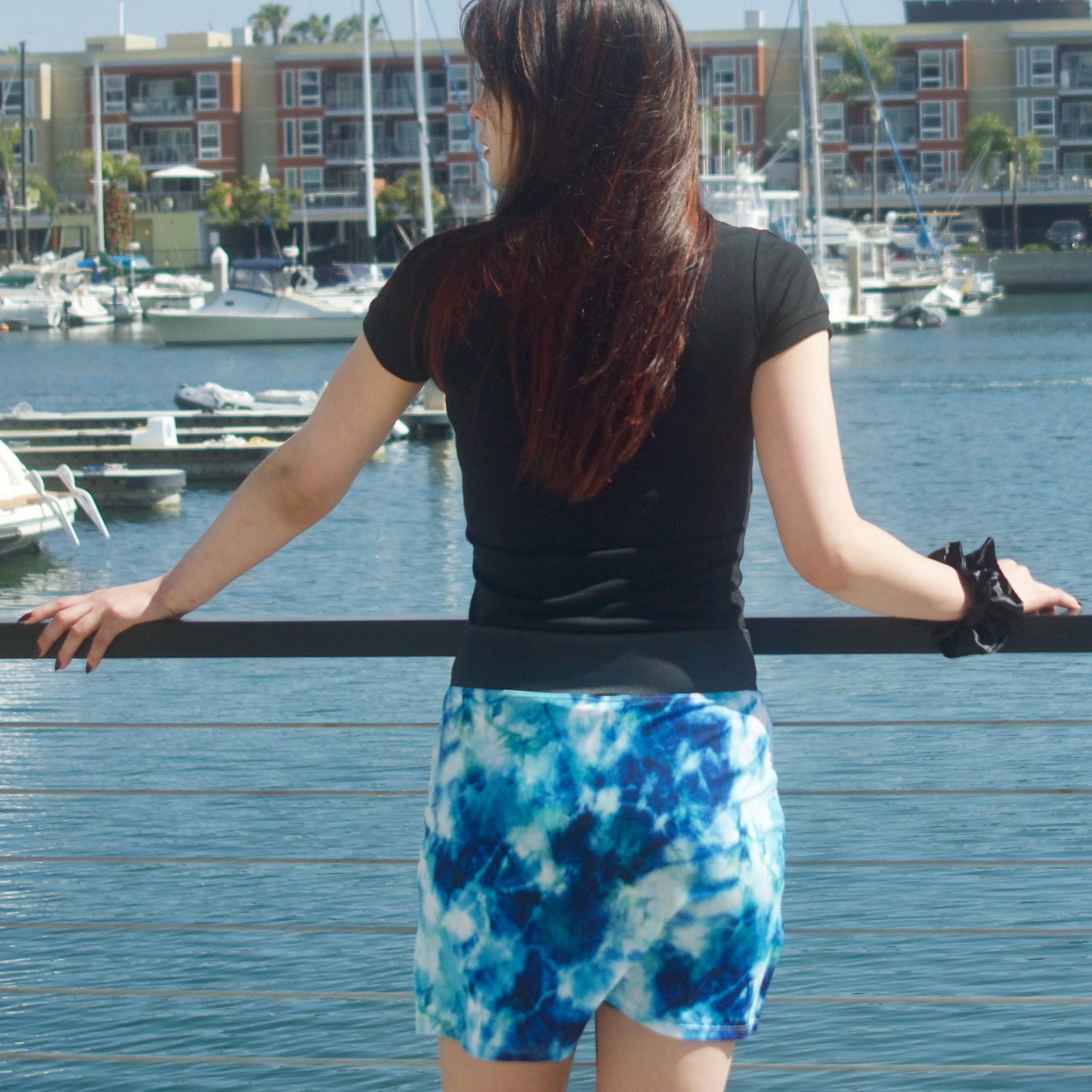 tie dye skort for boating