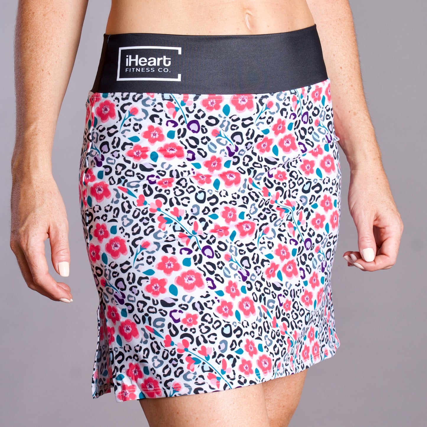 The Floral Leopard Skort