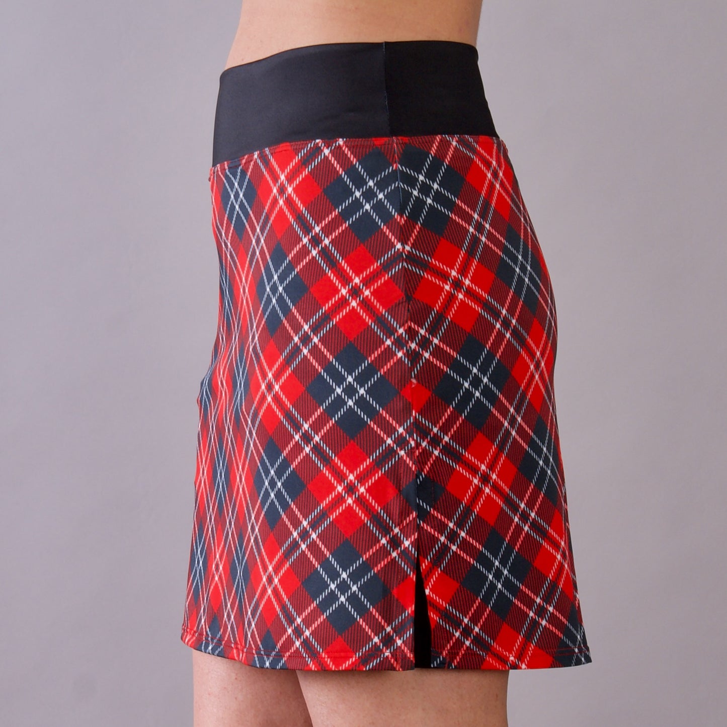 The Red Plaid Skort