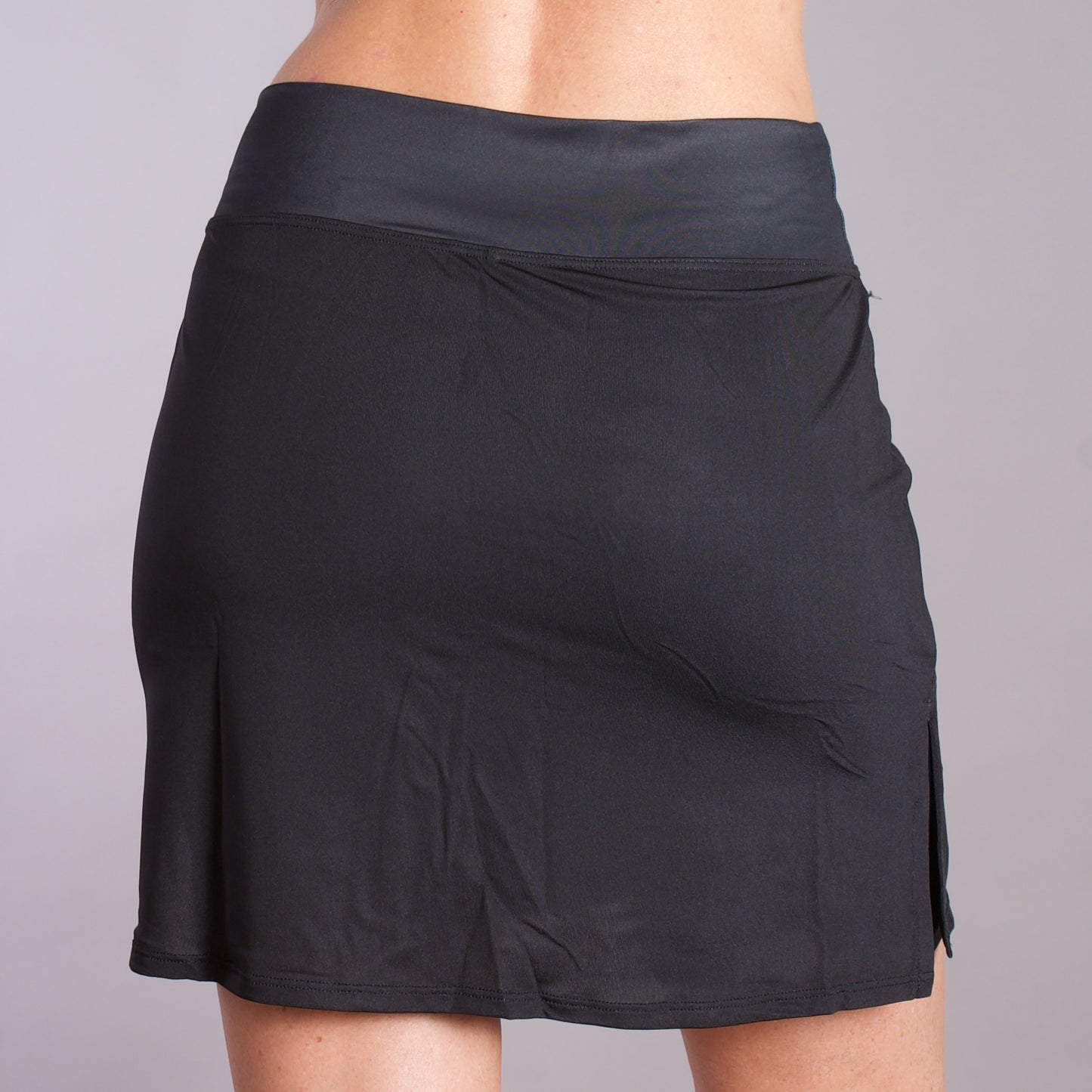 black walking skort