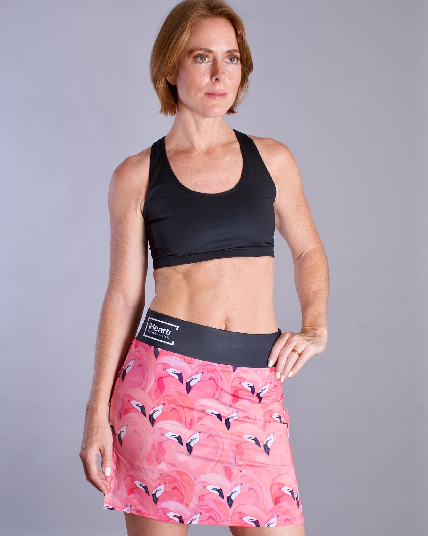 pink golf skort