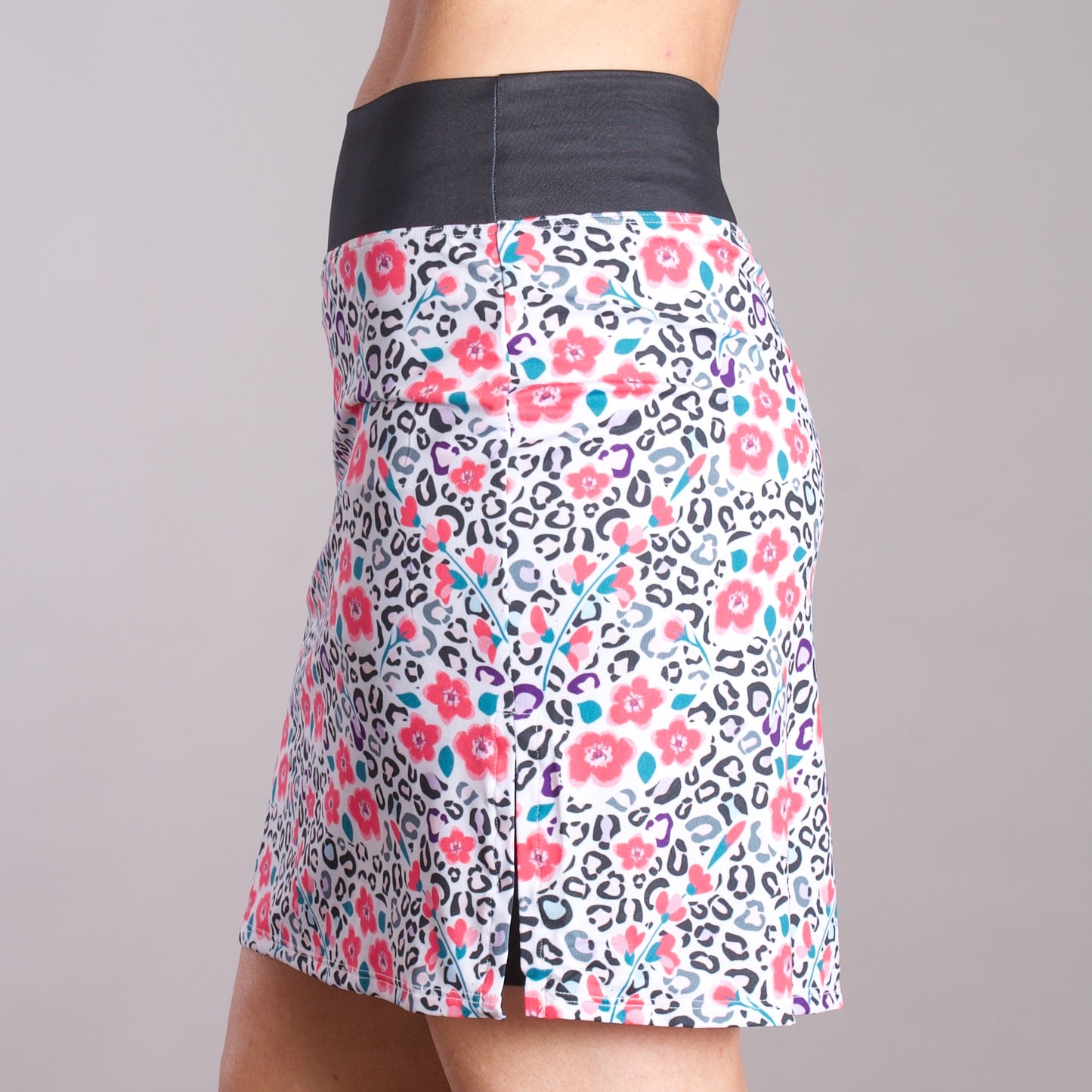 The Floral Leopard Skort