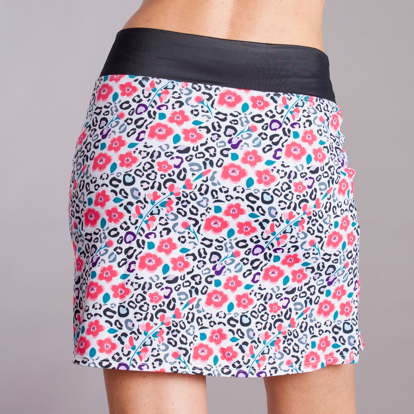 The Floral Leopard Skort