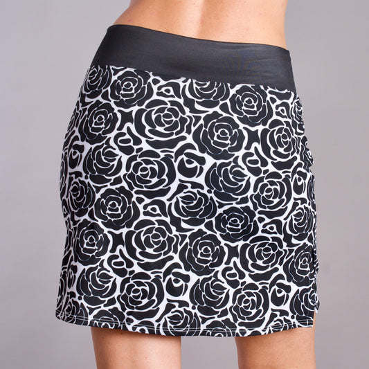 black and white skort design