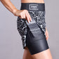 black and white tennis skort