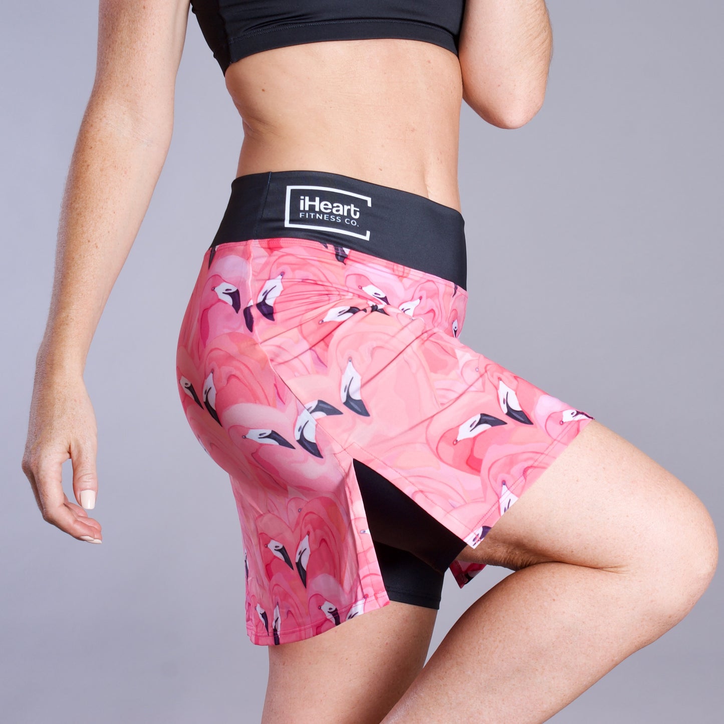 pink flamingo tennis skort